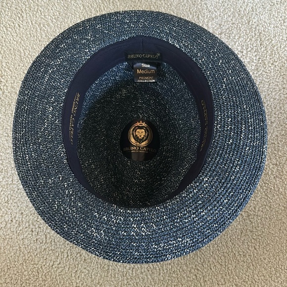 Bruno Capelo PIEDMONT COLLECTION
STRAW TWEED FEDORA HAT size M - Picture 4 of 9